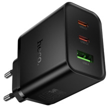 СЗУ Hoco N75 Grande 65W QC+PD (1USB-A/2C) – Черный