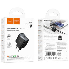 СЗУ Hoco C159A Upgrade PD65W (1USB-C) – Черный