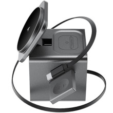 БЗУ Acefast E34 desktop 3in1 15W – Серый