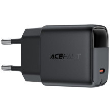 СЗУ Acefast A113 PD20W GaN (1USB-C) + кабель Type-C to Type-C – Черный