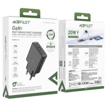 СЗУ Acefast A65 PD20W GaN (USB-C) – Черный