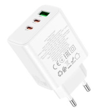 МЗП Hoco C126A PD40W+QC3.0 (1USB/2Type-C) – Білий