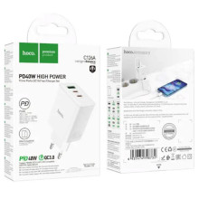 МЗП Hoco C126A PD40W+QC3.0 (1USB/2Type-C) – Білий