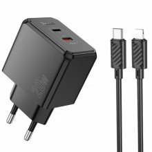 СЗУ Hoco CS16A Wish PD20W (1USB-C/1L) + кабель Type-C to Lightning