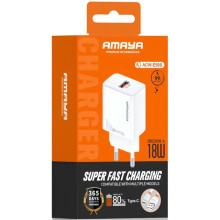 МЗП Amaya E59S QC3.0 18W (1USB-A) + кабель USB to Type-C