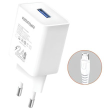 СЗУ Amaya M3 2.4A (1USB-A) + кабель USB to MicroUSB