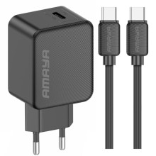 СЗУ Amaya E112CC PD25W (1USB-C) + кабель Type-C to Type-C