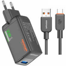 СЗУ Amaya E82D QC3.0 30W (1USB-A) + кабель USB to Type-C