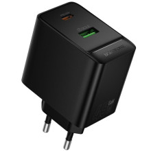 СЗУ Borofone BAS16A Erudite PD45W+QC3.0 (1USB-A/1C)