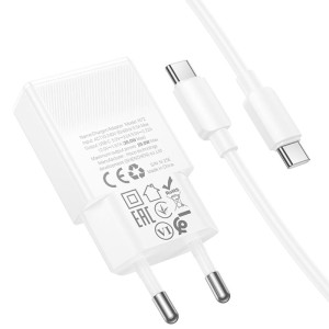 МЗП Hoco N72 Speed ultra-thin PD20W (1USB-C) + кабель Type-C to Type-C