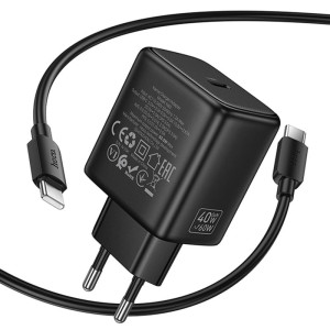 СЗУ Hoco N83 Profit PD40W (1USB-C) + кабель Type-C to Type-C