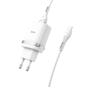 МЗП Hoco C12Q Smart QC3.0 3A (1USB-A) + кабель USB to MicroUSB