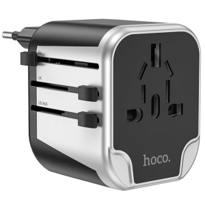 МЗП Hoco AC5 Level 2USB+Socket – Чорний