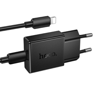 МЗП Hoco N72 Speed ultra-thin PD20W (1USB-C) + кабель Type-C to Lightning – Чорний