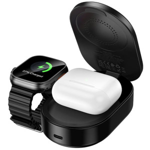 БЗП Hoco CQ23 Pole Qi2.2 3-in-1 – Чорний