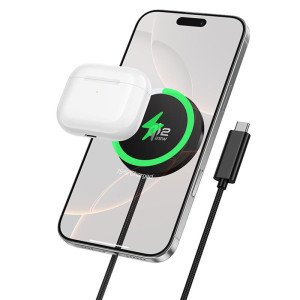 БЗП Hoco CW63 Pro Fast Qi2 magnetic 25W – Чорний