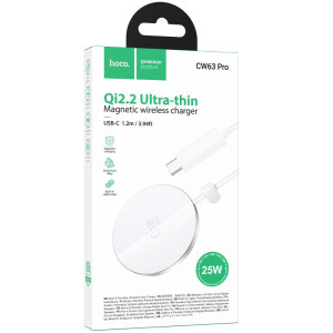 БЗП Hoco CW63 Pro Fast Qi2 magnetic 25W – Білий
