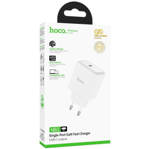 МЗП Hoco N83 Profit PD40W (1USB-C) – Білий