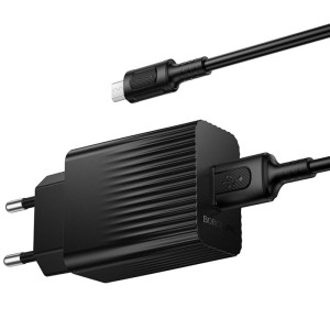 СЗУ Borofone BAS72A Source QC3.0 (1USB-A) + кабель USB to MicroUSB