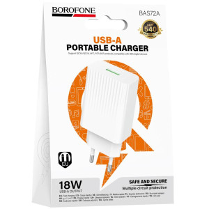МЗП Borofone BAS72A Source QC3.0 (1USB-A)