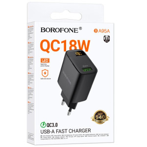 МЗП Borofone BA95A Ilustre QC3.0 (1USB-A)