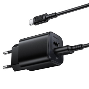 МЗП Borofone BAS81A Star 10.5W (2USB-A) + кабель USB to Type-C