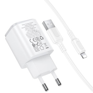 МЗП Borofone BAS81A Star 10.5W (2USB-A) + кабель USB to Lightning