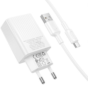 СЗУ Borofone BAS72A Source QC3.0 (1USB-A) + кабель USB to Type-C