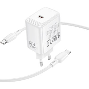 МЗП Borofone BN33 Fuente PD40W (1USB-C) + кабель Type-C to Type-C