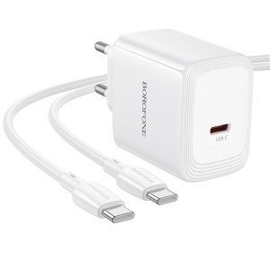 МЗП Borofone BN33 Fuente PD40W (1USB-C) + кабель Type-C to Type-C