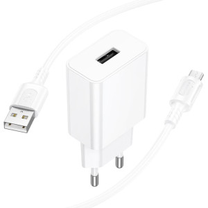 МЗП Borofone BA110A Lemi 7.5W (1USB-A) + кабель USB to MicroUSB