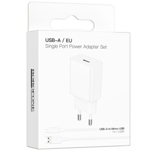 МЗП Borofone BA110A Lemi 7.5W (1USB-A) + кабель USB to MicroUSB – Білий