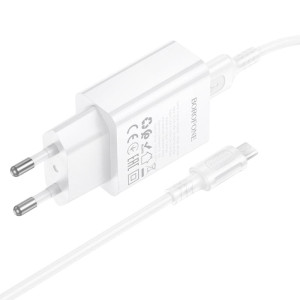 МЗП Borofone BA110A Lemi 7.5W (1USB-A) + кабель USB to MicroUSB – Білий