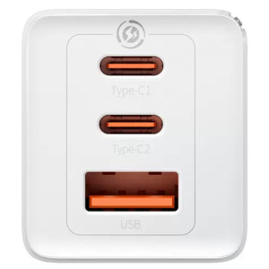 МЗП Baseus GaN5 Pro 65W 2Type-C+USB 100W EU (CCGP12020)