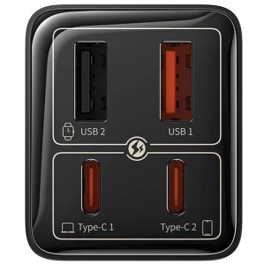 МЗП Baseus GaN6 Pro Fast Charger 100W (2USB-A/2C) (P101627)