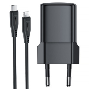 МЗП Acefast A117 mini PD20W GaN (1USB-C) + кабель Type-C to Lightning