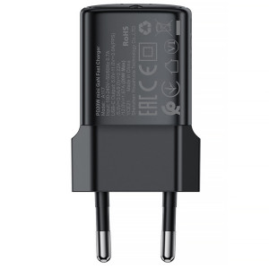 МЗП Acefast A117 mini PD20W GaN (1USB-C) + кабель Type-C to Lightning – Чорний