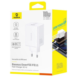 СЗУ Baseus EnerFill FE11 Fast Charger 100W (1USB-A/2C) (P101821)