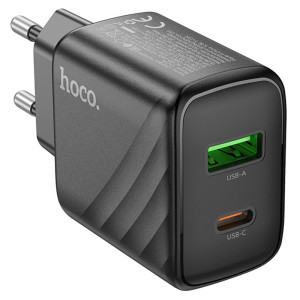 СЗУ Hoco CS23A Sunlight PD30W+QC3.0 (1USB-A/1C) – Черный