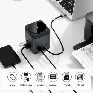 БЗП WIWU Wi-W025 Cube 9in1 USB-C + HUB
