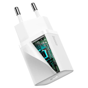 СЗУ Baseus Super Si Quick Charger PD30W (1USB-C) (CCSUP-J) – Белый