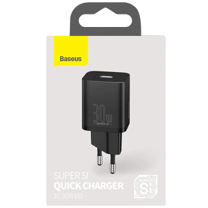 СЗУ Baseus Super Si Quick Charger PD30W (1USB-C) (CCSUP-J) – Черный