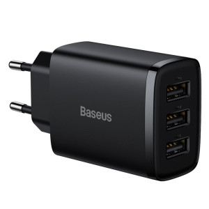 СЗУ Baseus Compact 17W (3USB-A) (CCXJ02) (Черный)