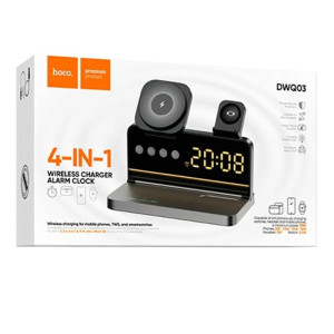БЗП Hoco DWQ03 North 4in1 with alarm clock – Чорний