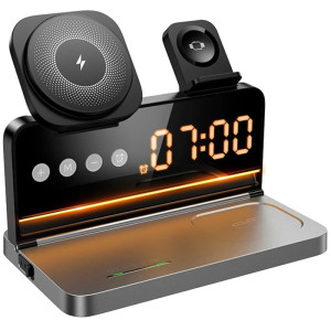 БЗП Hoco DWQ03 North 4in1 with alarm clock – Чорний