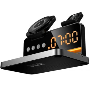 БЗП Hoco DWQ03 North 4in1 with alarm clock – Чорний