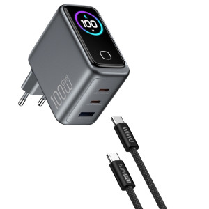МЗП WIWU CHG300 Voyager PD100W+QC3.0 (1USB-A/2C) + кабель Type-C to Type-C