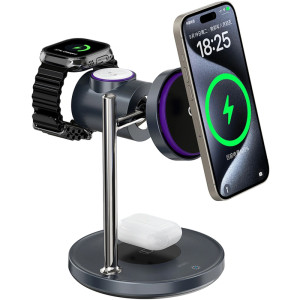 БЗП WIWU Wi-W041 Space Qi2 3 in 1 wireless charger