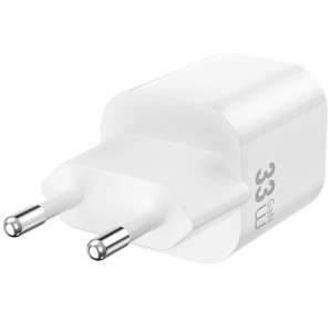 СЗУ WIWU G018 Cube PD33W+QC3.0 GaN (1USB-A/1C) + кабель Type-C to Lightning – Белый