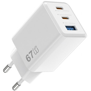 СЗУ WIWU G026 Cube PD67W+QC3.0 GaN (1USB-A/2C)